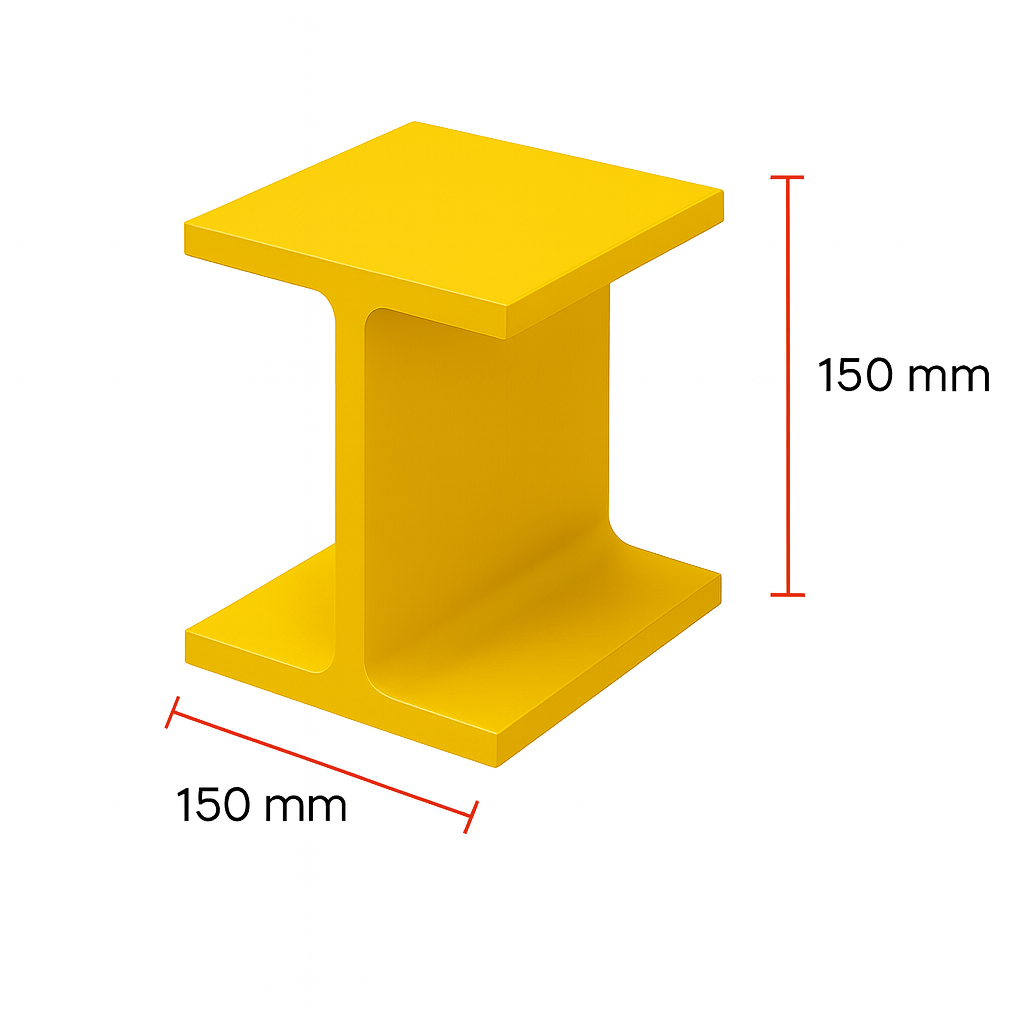 Viga FRP 150×150×10 mm INDPUL
